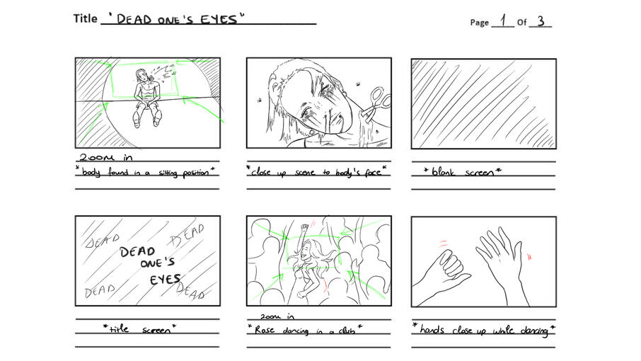 Dead One&#39;s Eyes (Storyboard p01)